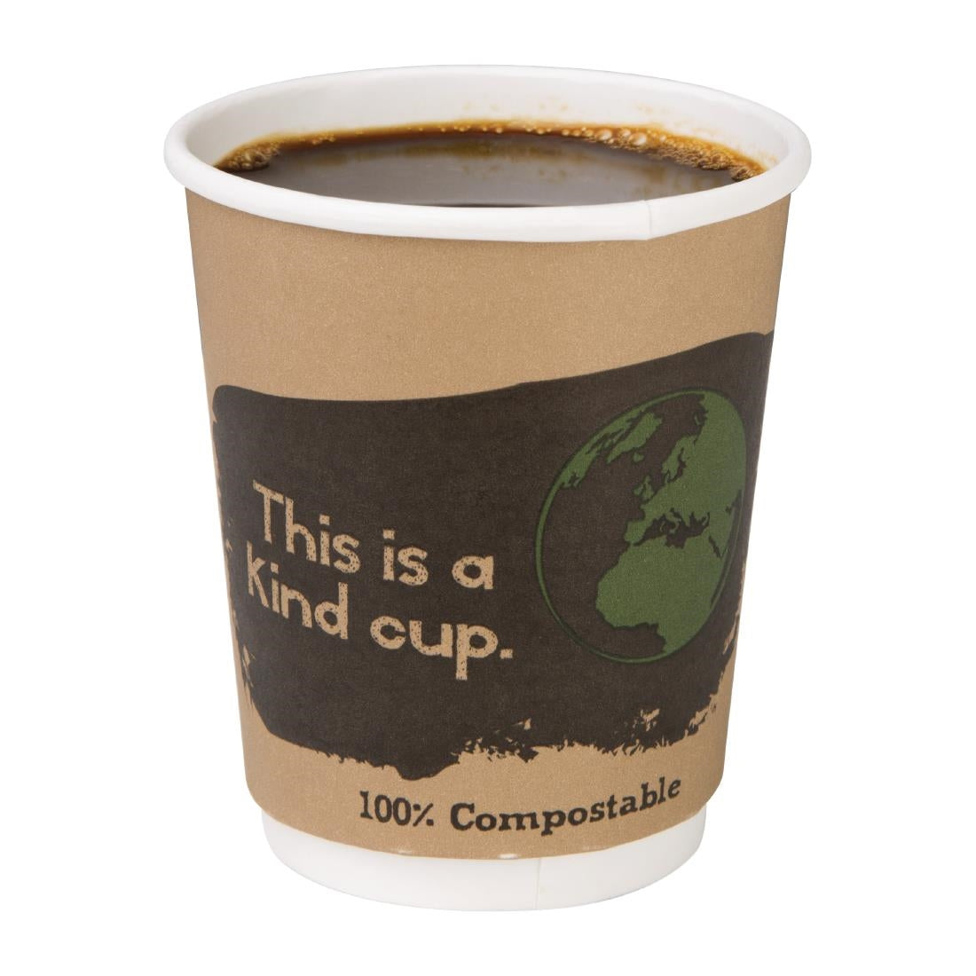 DY985 Fiesta Compostable 500 composteerbare dubbelwandige koffiebekers (500 stuks)