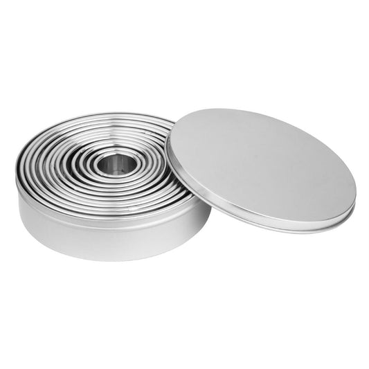 JB551 Vogue RVS Ronde Gladde Uitstekers (12 stuks)