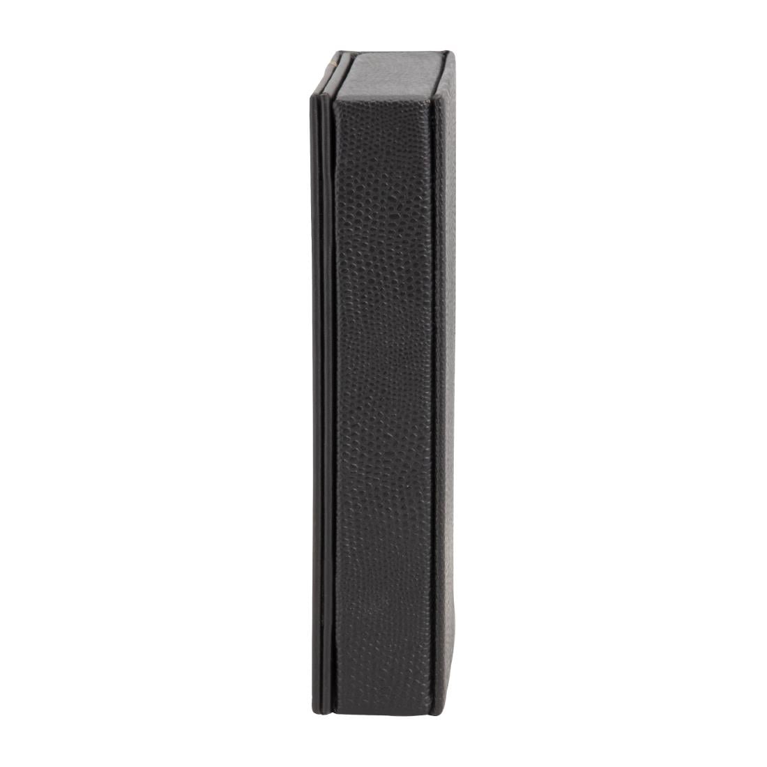 DP726 Securit trendy rekeningpresentator in leerstijl zwart
