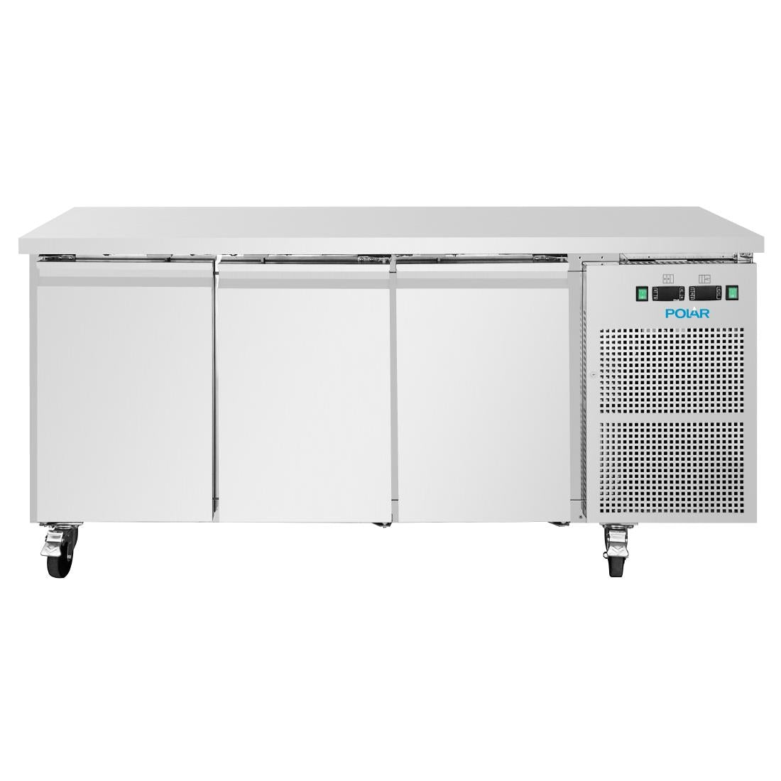UA087 Polar U-Serie Koel-Vrieswerkbank Met 3 Deuren 314Ltr