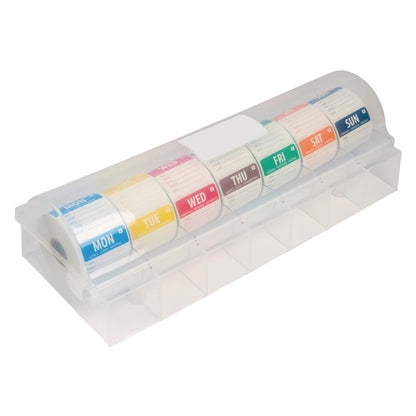 GH475 Hygiplas oplosbare kleurcode dagstickers met stickerdispenser