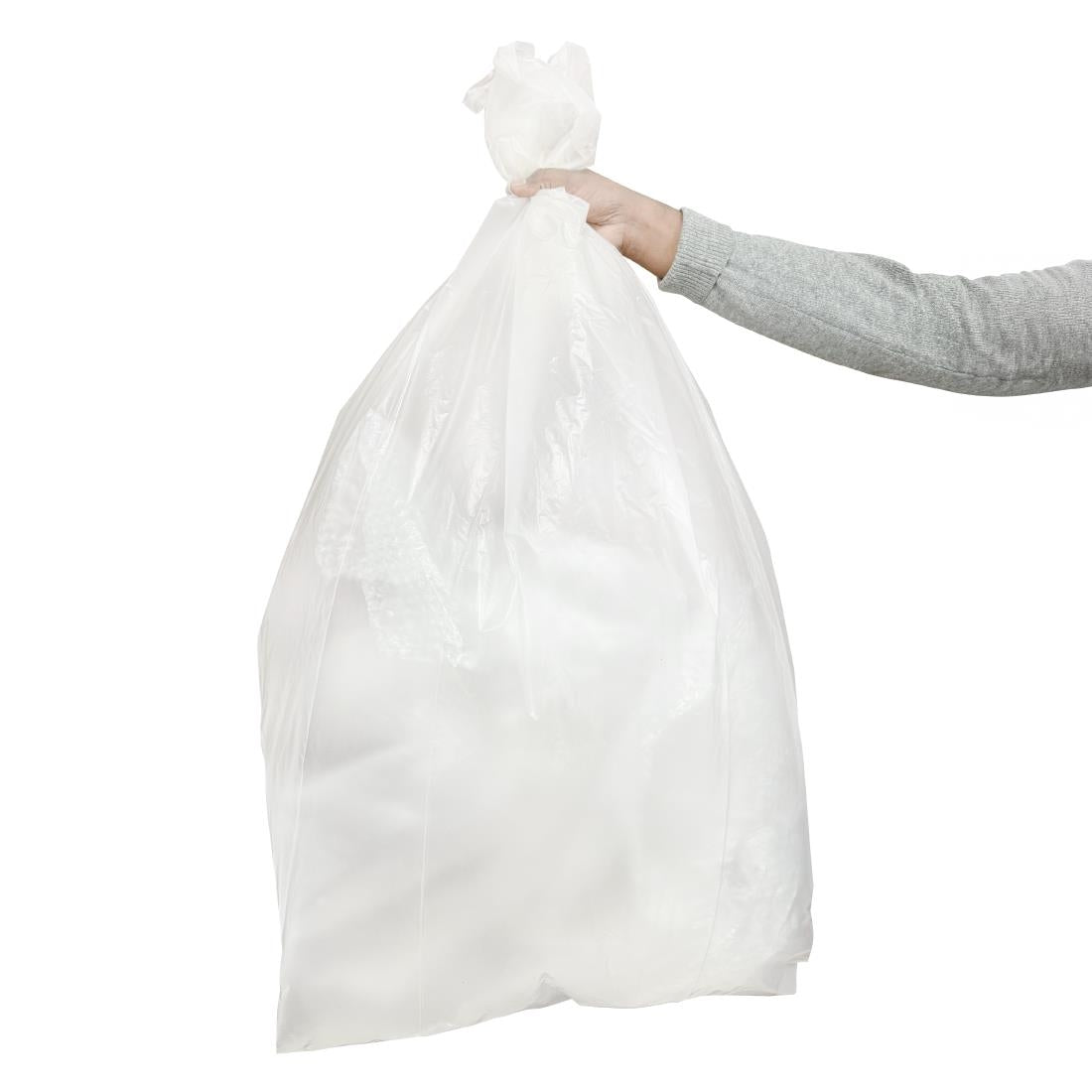 HW686 Jantex Zware Afvalzakken Transparant 160Ltr (100 stuks)
