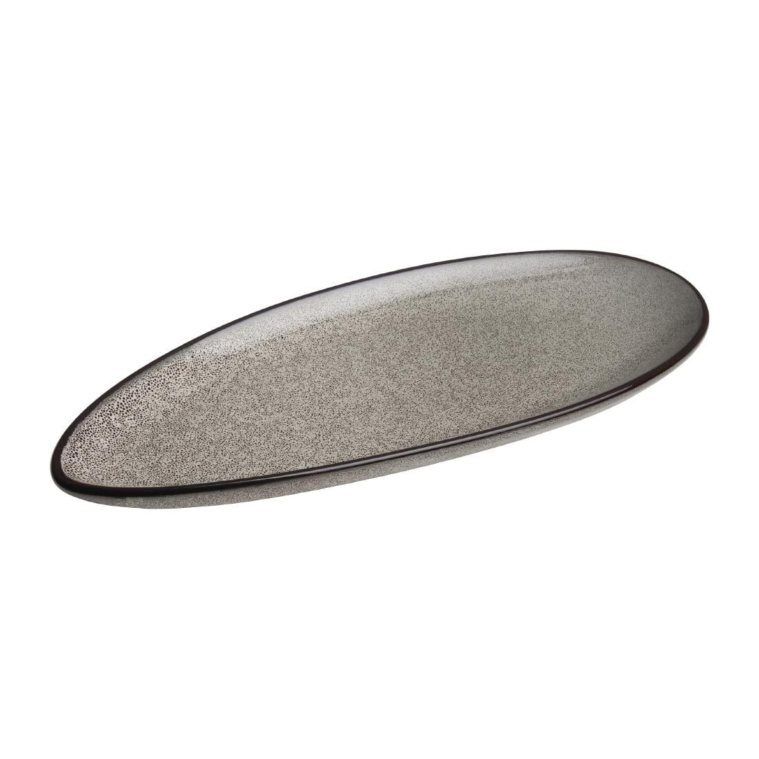 DF180 Olympia Mineral Bladvormig Bord 25,5x12cm (6 Stuks)
