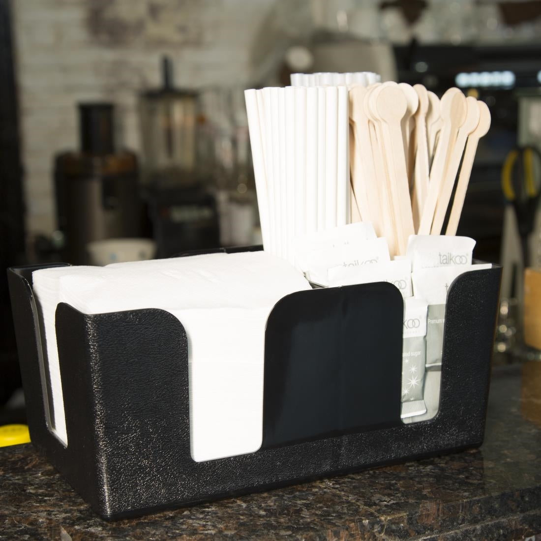 F980 Olympia kristallon plastic bar caddy zwart