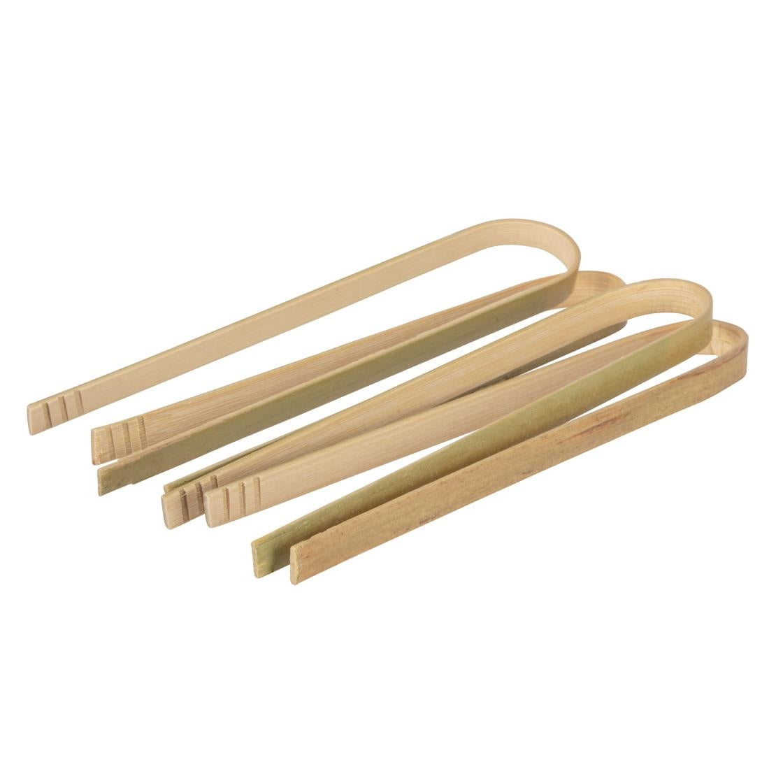DK391 Fiesta Compostable biologisch afbreekbare bamboe tangen 16cm (50 stuks)