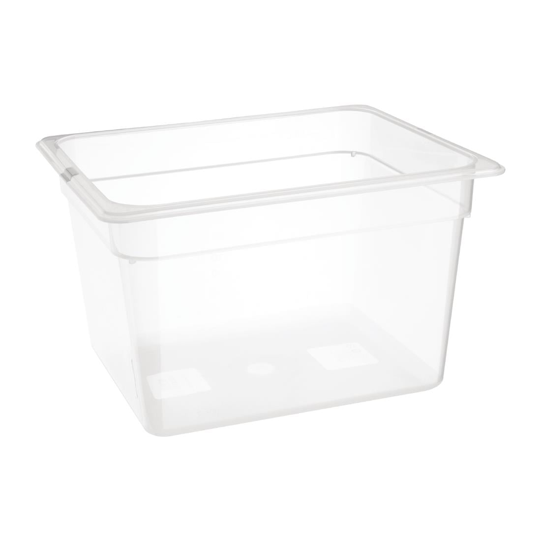 FA825 Nisbets Essentials polypropyleen 1/2 gastronorm bak zonder deksel 20cm