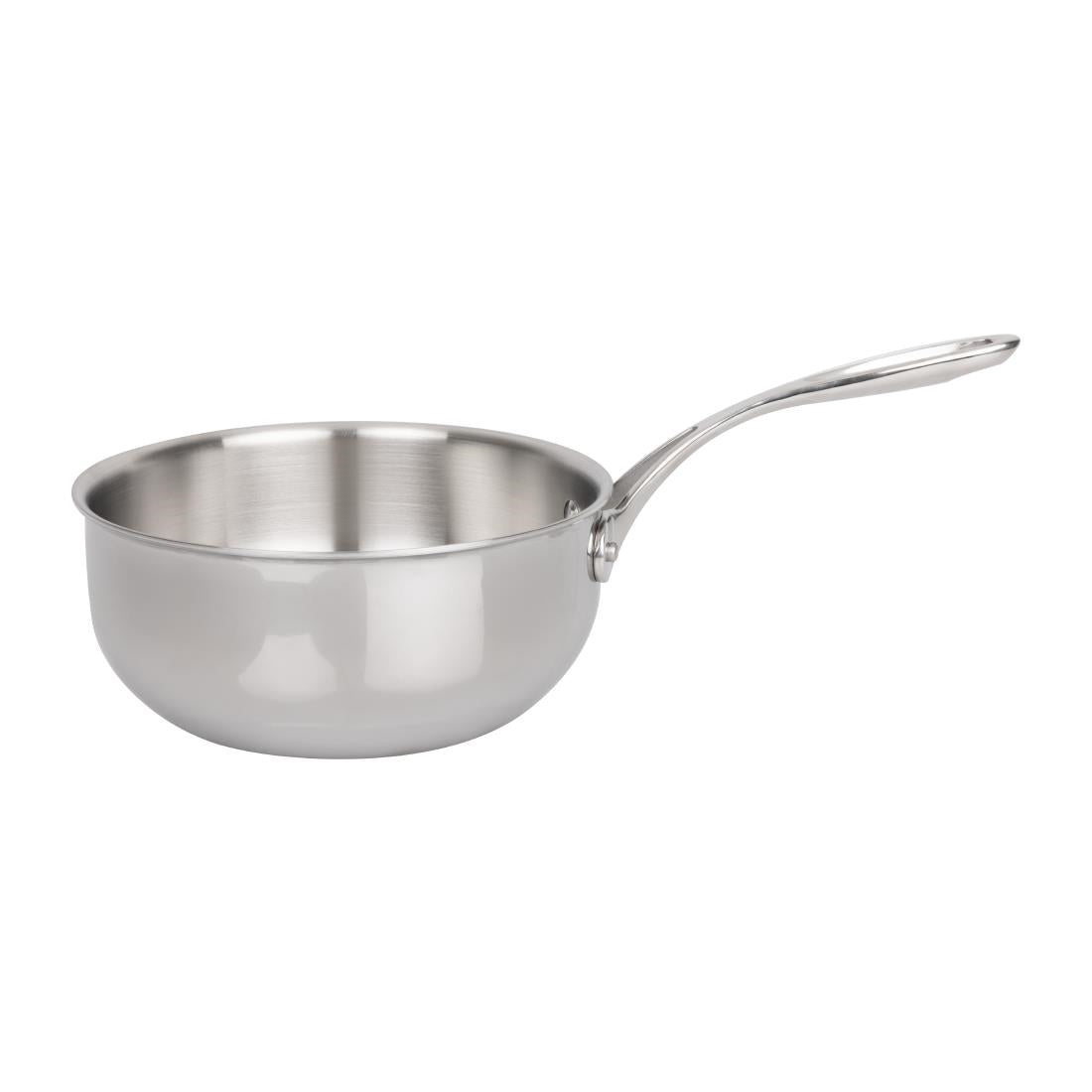 Y240 Vogue roestvrij staal & aluminium drielaagse geflarede sauteerpan 20cm