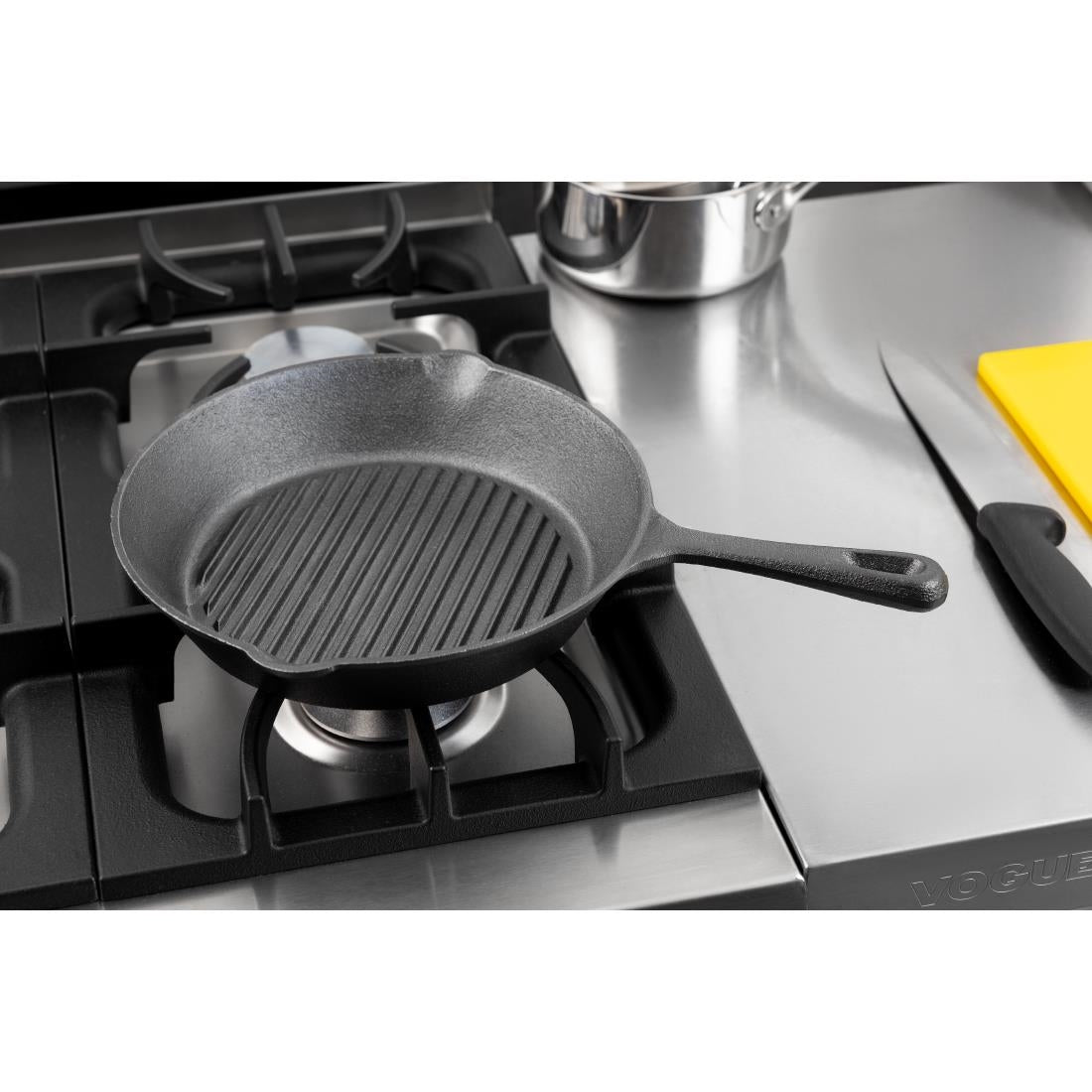 M652 Vogue ronde gietijzeren inductie grillpan 26,7cm