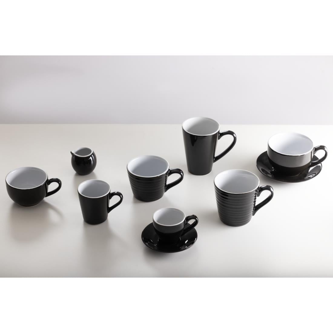 CU957 Olympia cafe latte cup zwart - 340ml 11.5fl oz (12 stuks)