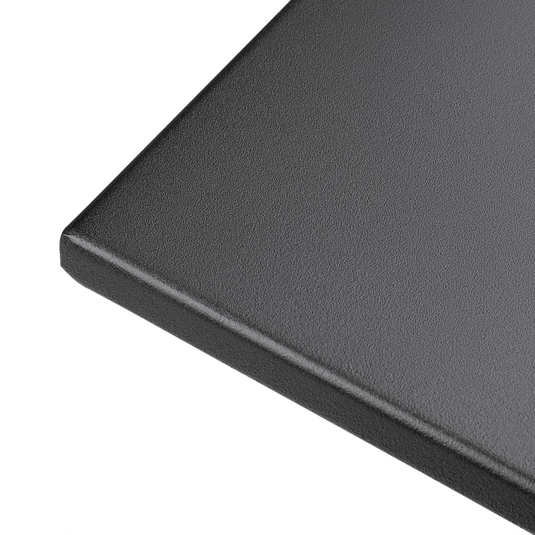 GK989 Bolero vierkante stalen klaptafel zwart 60cm