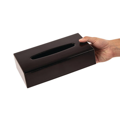 DA605 Bolero Rechthoekige Tissue Houder Zwart