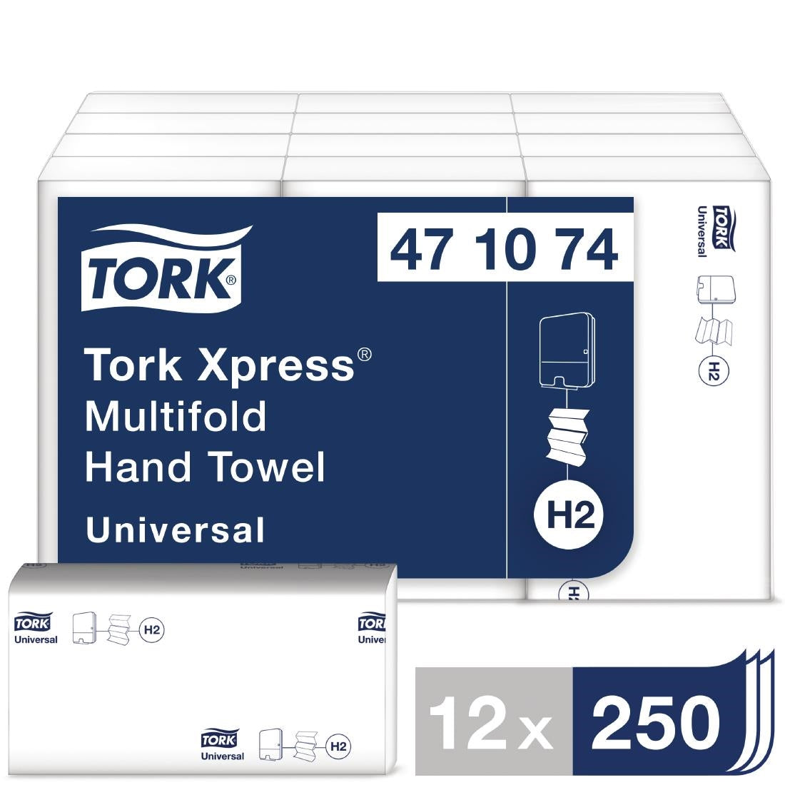 DL931 Tork Z-gevouwen handdoeken 1-laags wit (12 stuks)