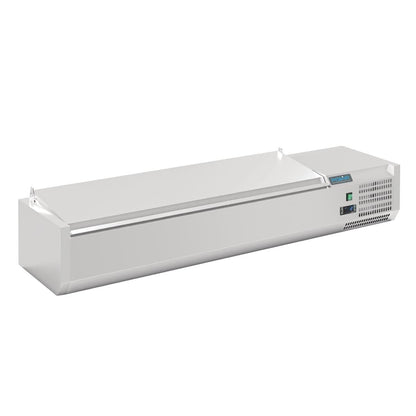 DA680 Polar G-serie opzetkoelvitrine met deksel 6x GN 1/4