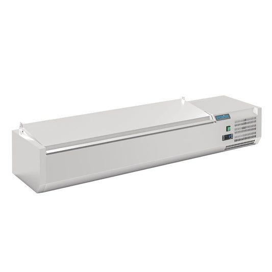 DA680 Polar G-serie opzetkoelvitrine met deksel 6x GN 1/4