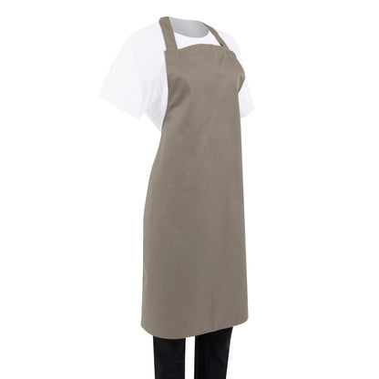 B427 Whites halterschort polyester-katoen olijfgroen