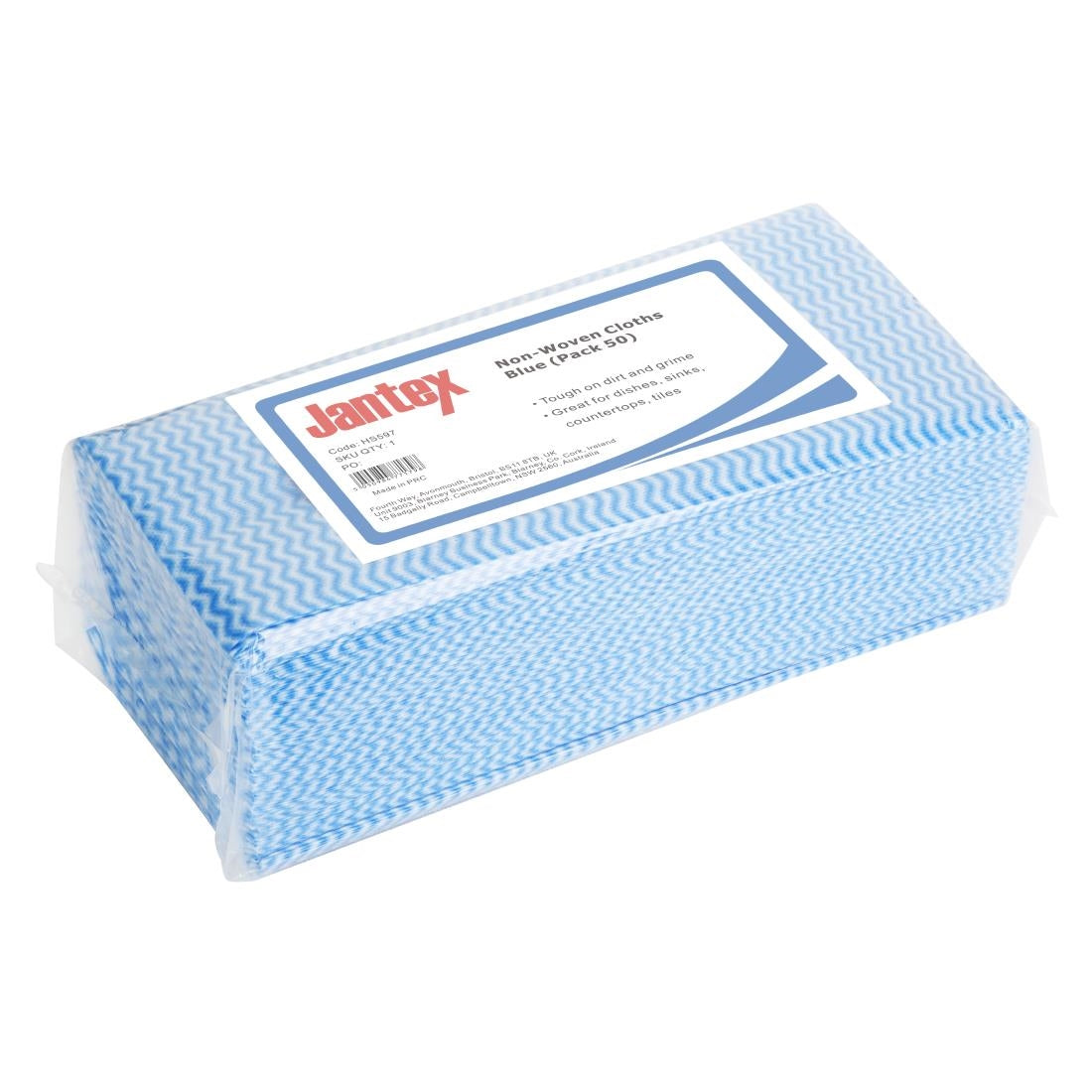 HS597 Jantex Niet-geweven Doeken Blauw (50 stuks)