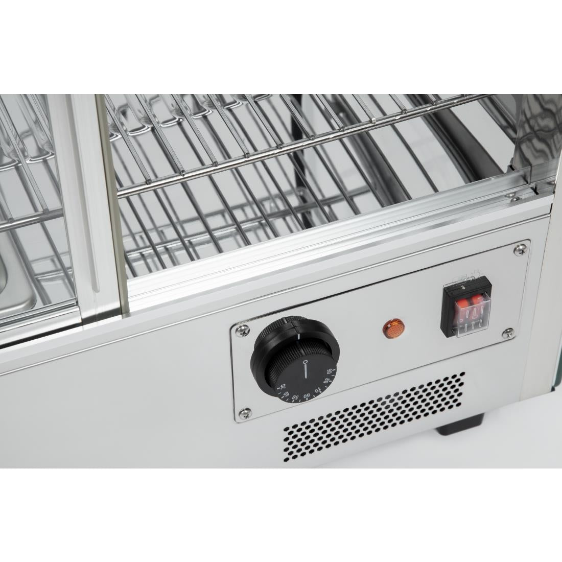 CD232 Buffalo warmhoudvitrine 160L 67(h) x 86,8(b) x 56,8(d)cm
