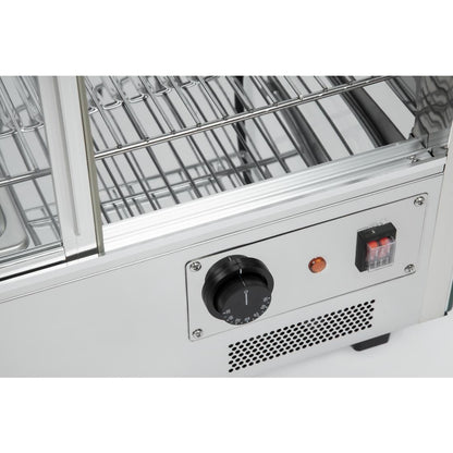 CD232 Buffalo warmhoudvitrine 160L 67(h) x 86,8(b) x 56,8(d)cm