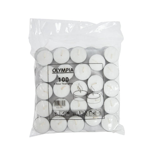 GF448 Olympia theelichten 4 uur (100 stuks)