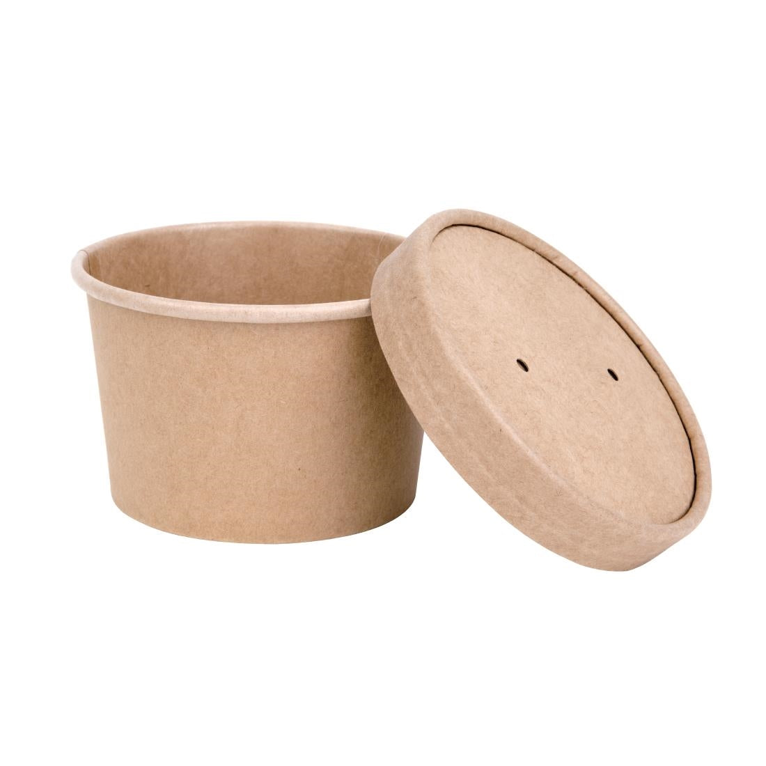 FB556 Fiesta Compostable papieren deksel voor 98(Ø)mm soepbekers (500 stuks)