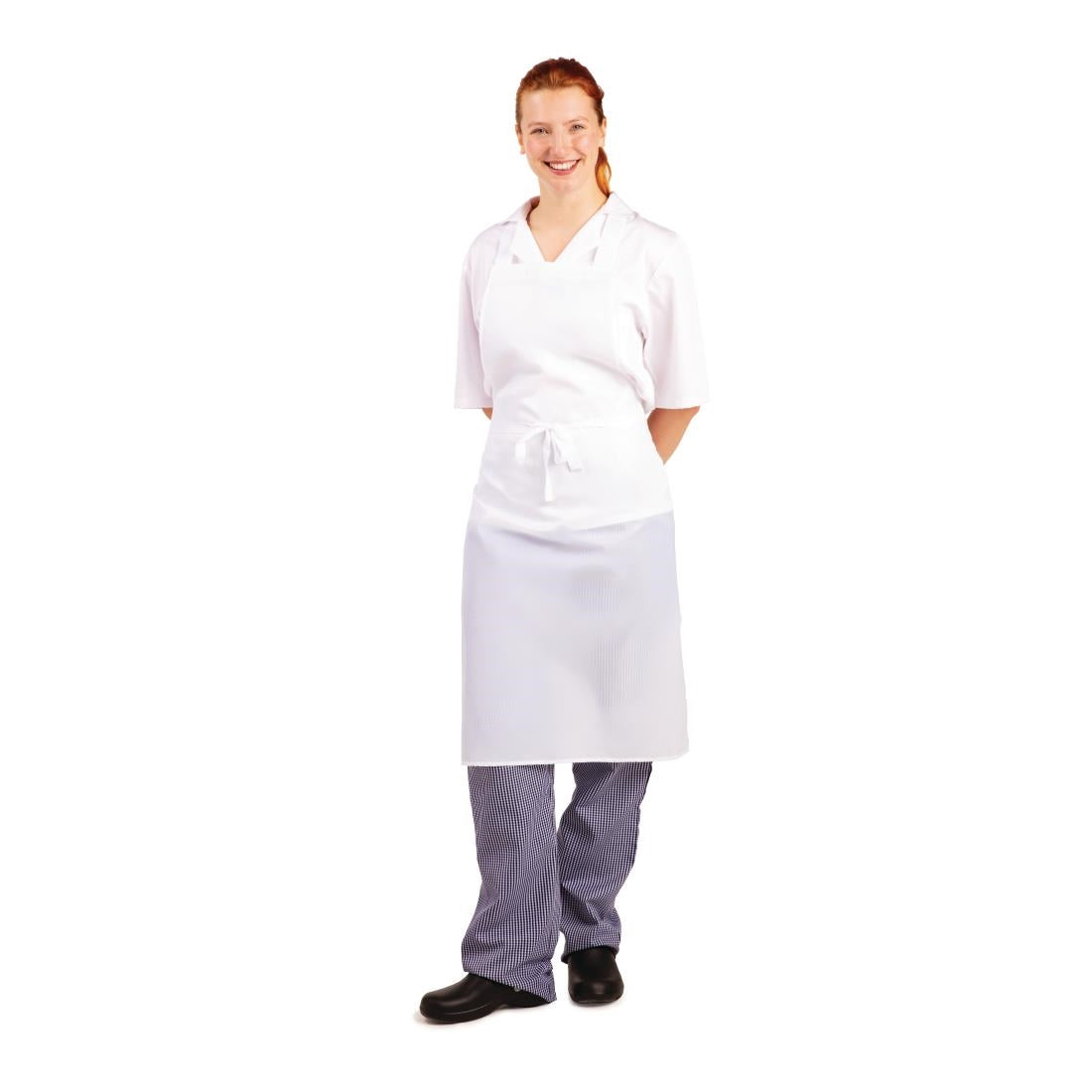A897 Whites waterdicht schort wit