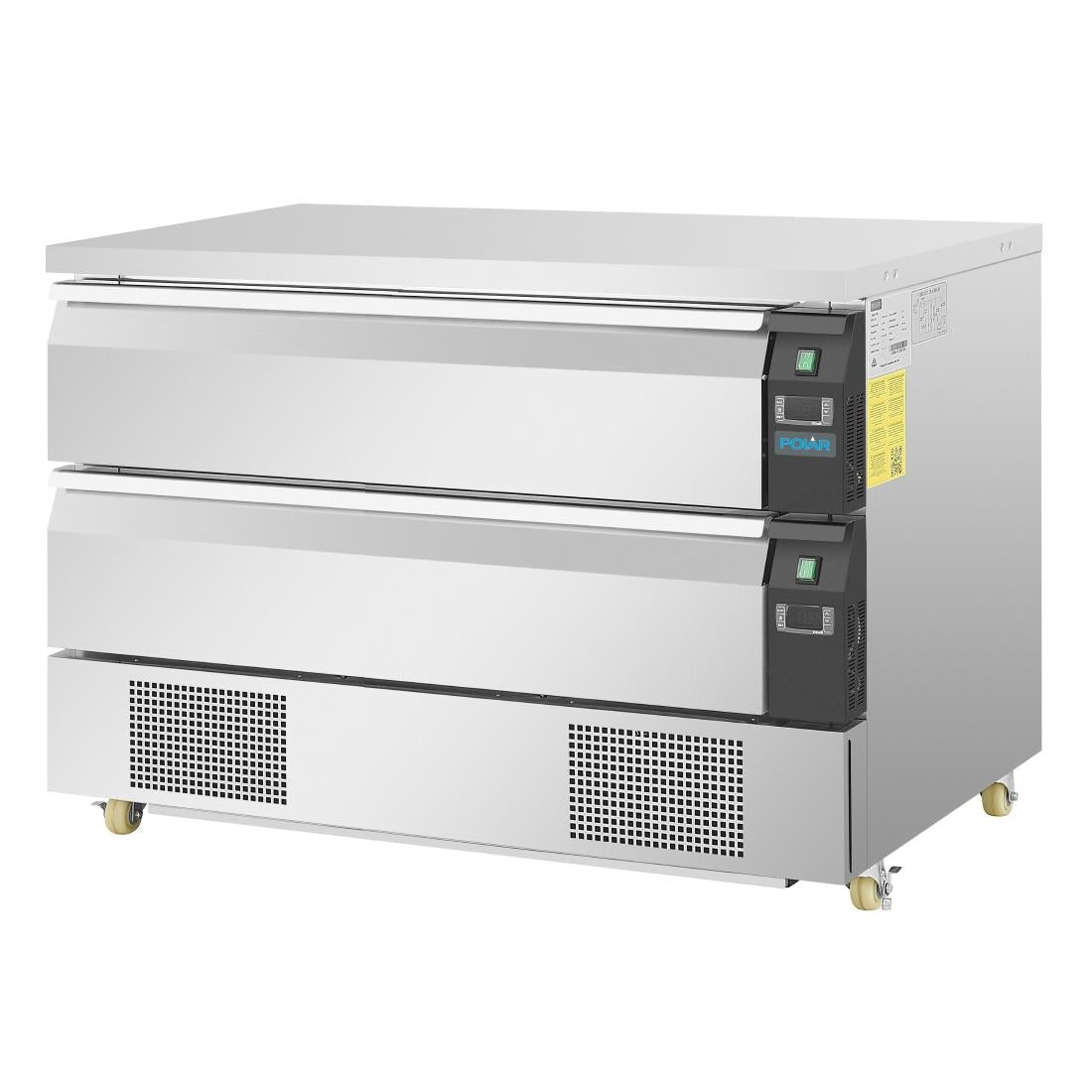 DA997 Polar U-serie compacte koel-vrieswerkbank 2 lades 6x GN 1/1