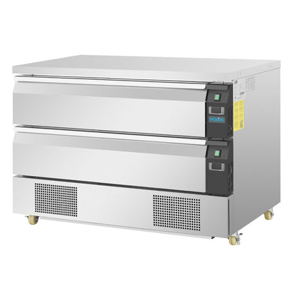 DA997 Polar U-serie compacte koel-vrieswerkbank 2 lades 6x GN 1/1