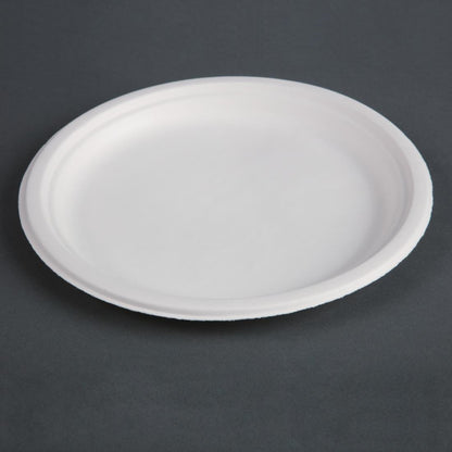 CW904 Fiesta Compostable composteerbare bagasse borden 26cm (50 stuks)
