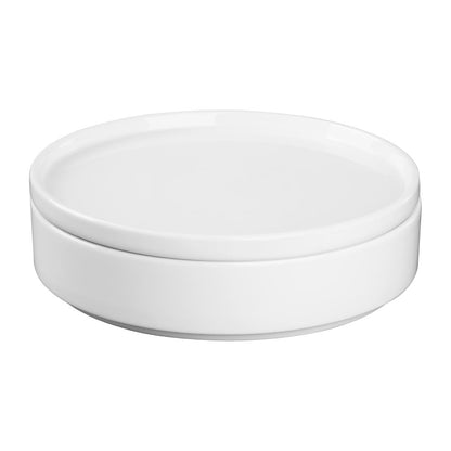 CK071 Olympia Whiteware Kom Met Platte Wanden - 215mm (4 Stuks)