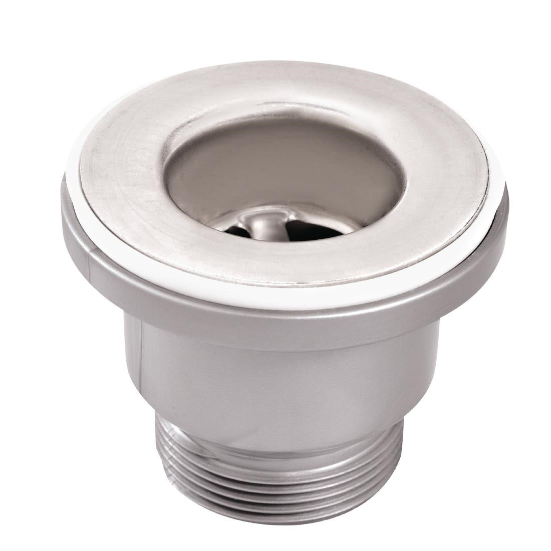 CW373 Gastro M koperen afvoerplug 3,8cm met verbindingsstuk en bevestigingsmoer