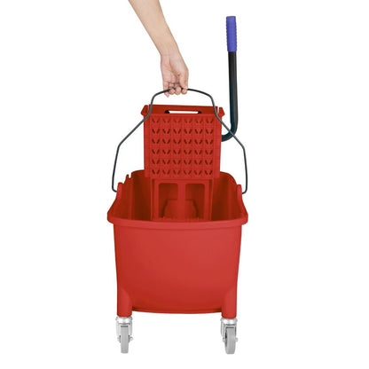 FW868 Jantex 30Ltr Dweilemmer Met Voetpedaalontgrendeling - Rood