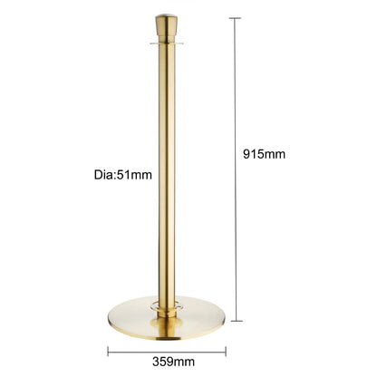JA343 Bolero geborsteld messing staanders met platte voet en inschuifbare banner (2 stuks)