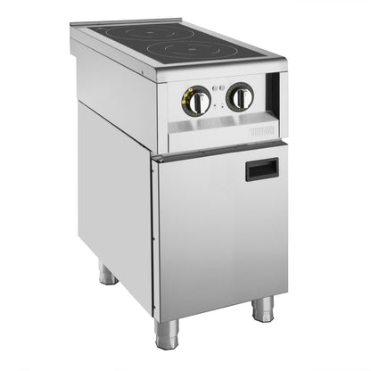 FU218 Buffalo 600-Serie Inductiekookplaat Met Dubbele Zone, 3 Kw. Let Op: Alleen Aanrechtmodel. Onderkast Wordt Apart Verkocht