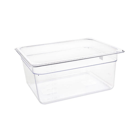 U230 Vogue polycarbonaat 1/2 gastronorm container 150mm helder