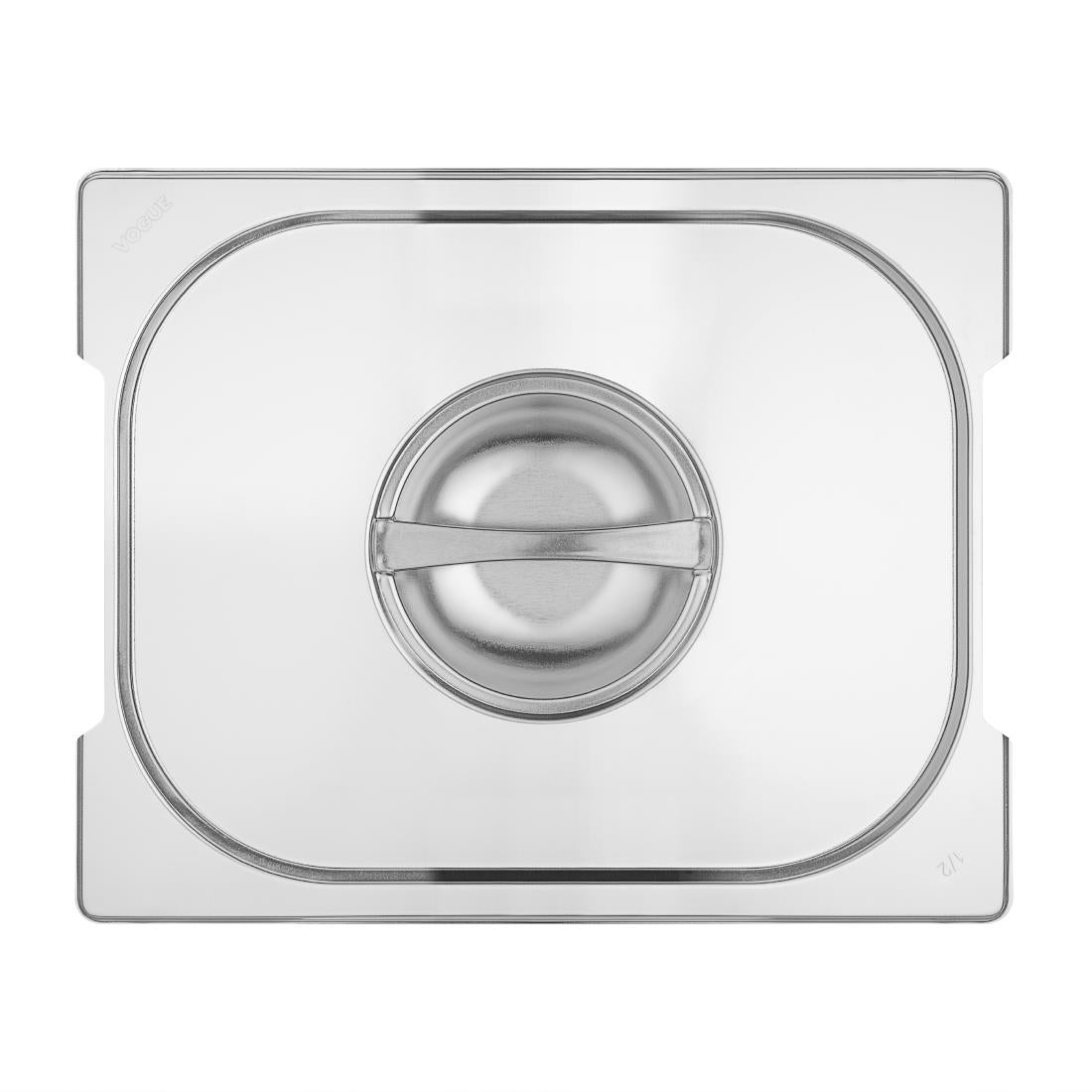 CB185 Vogue RVS deksel voor GN 1/2 bak met handvatten