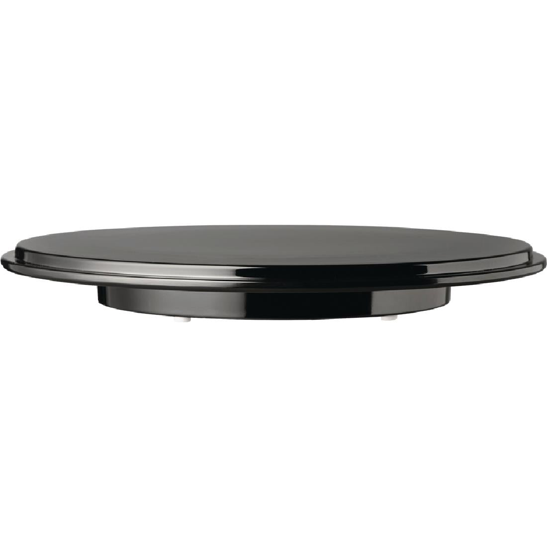 GK858 APS Pure ronde melamine taartschotel zwart