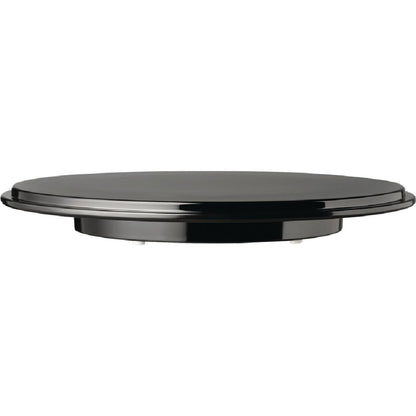 GK858 APS Pure ronde melamine taartschotel zwart