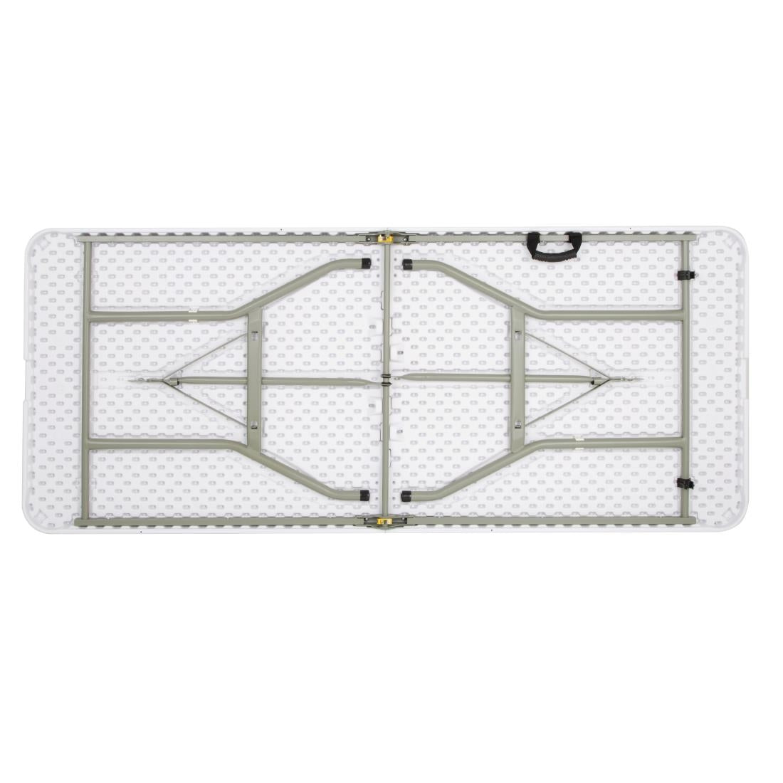 LL001 Bolero Rechthoekige middenvouwtafel 6ft wit