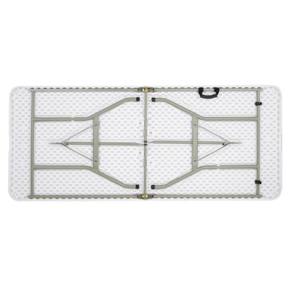 LL001 Bolero Rechthoekige middenvouwtafel 6ft wit