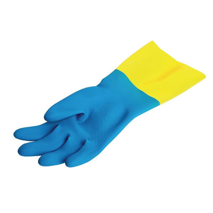 FA296-L MAPA Alto 405 waterdichte heavy-duty werkhandschoenen blauw en geel - L