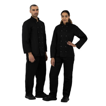 A438-XL Whites Vegas unisex koksbuis lange mouw zwart XL