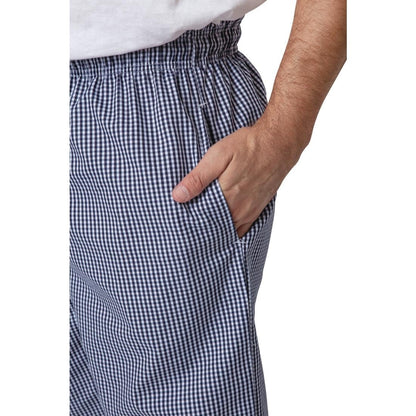 B311-XL Whites Vegas koksbroek blauw-wit geruit XL