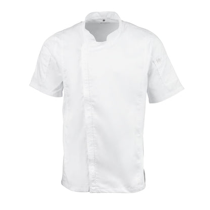B471-M Chef Works Springfield unisex koksbuis met rits wit M