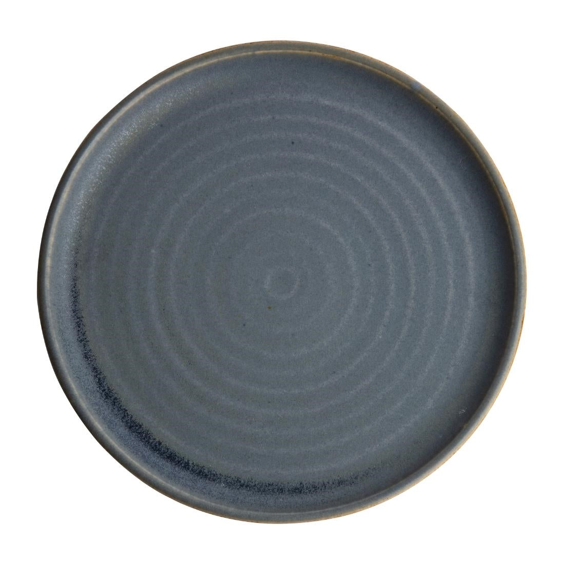 FA303 Olympia Canvas ronde borden met smalle rand blauw graniet 26,5cm (6 stuks)