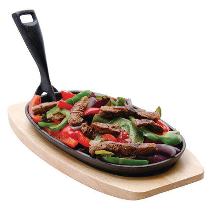GG135 Olympia heveahouten onderzetter 28,5x15cm