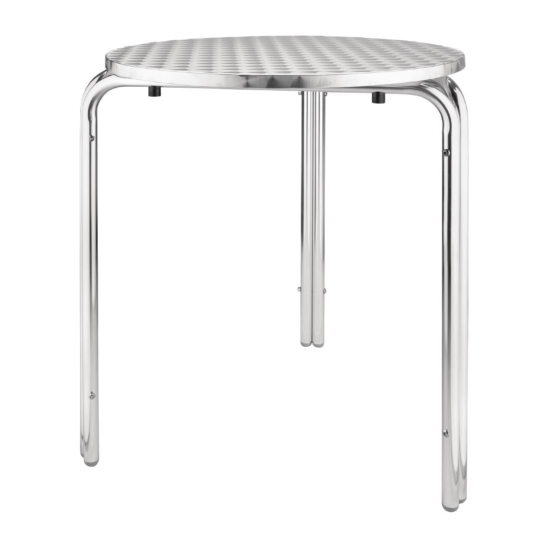 U431 Bolero ronde stapelbare RVS tafel 60cm