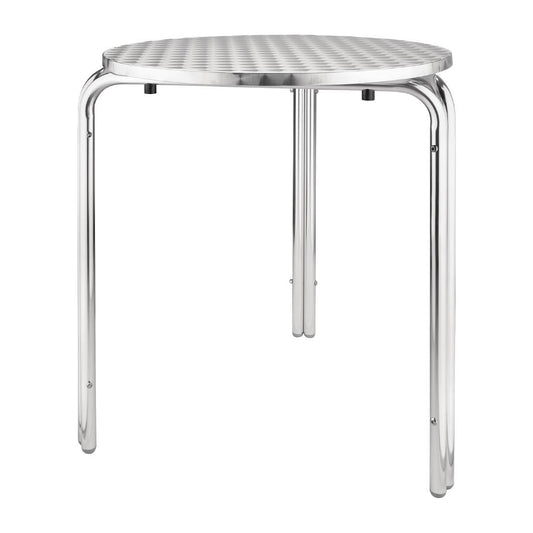 U431 Bolero ronde stapelbare RVS tafel 60cm