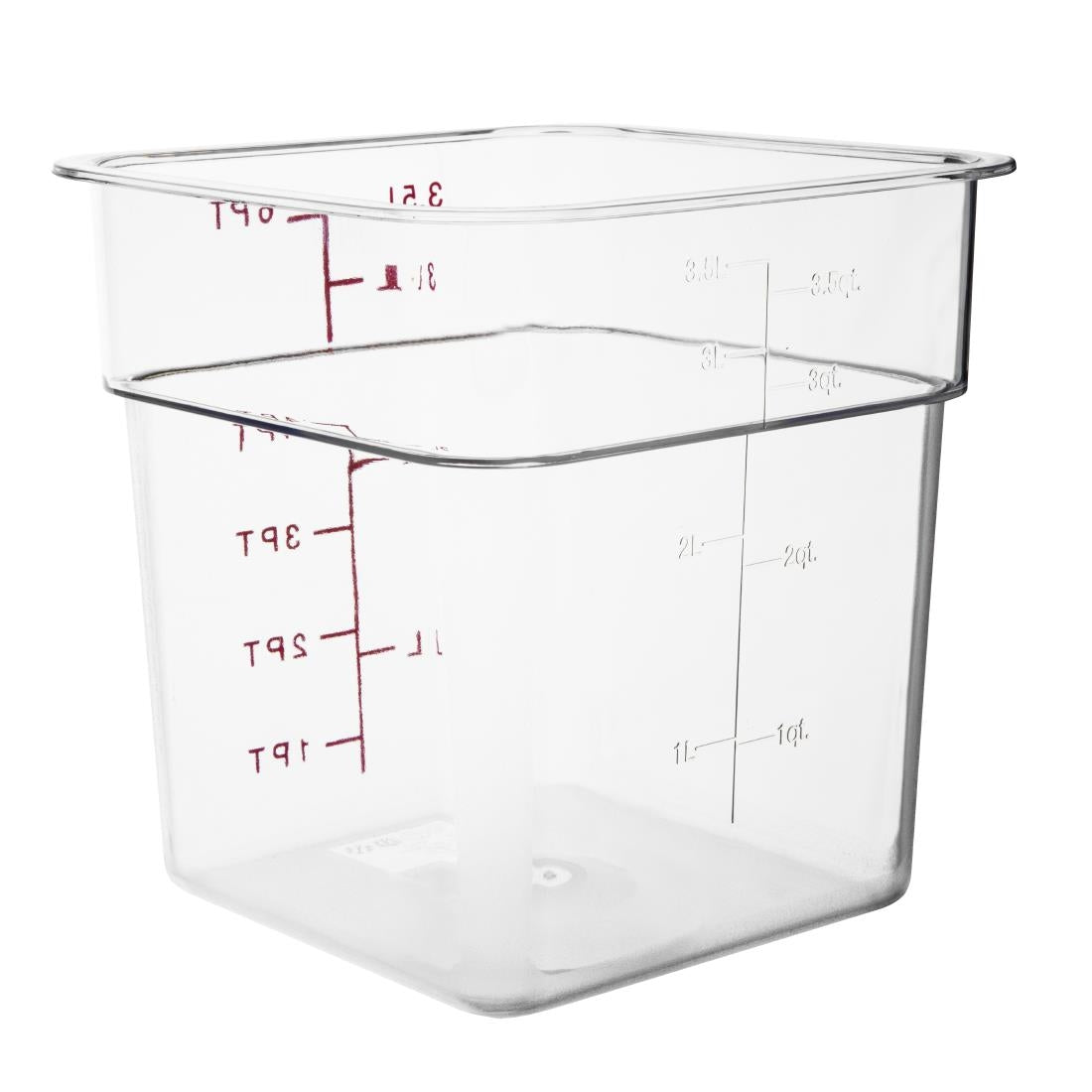 CF021 Hygiplas polycarbonaat voedseldoos vierkant 3,5L