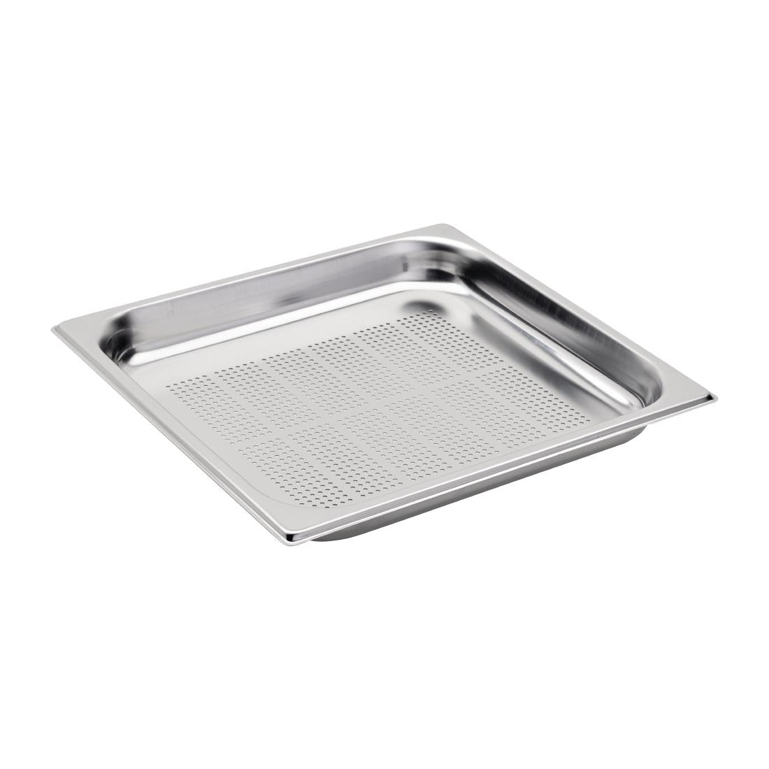 DA746 Gastro M RVS GN2/3 bak geperforeerd 6,5cm