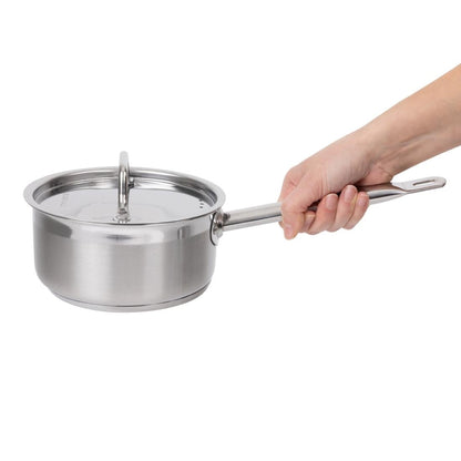 DF670 Nisbets Essentials RVS inductie steelpan 16cm/1,5Ltr